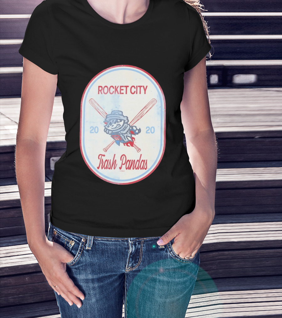 Rocket City Trash Pandas 2020 Raccoon Baseball T-Shirt