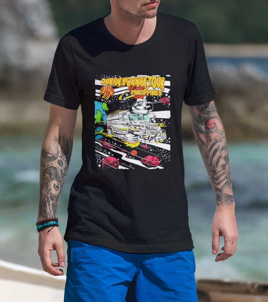 Duran Vornak Tour Philippines Colorful Jeepney Space Adventure T-Shirt