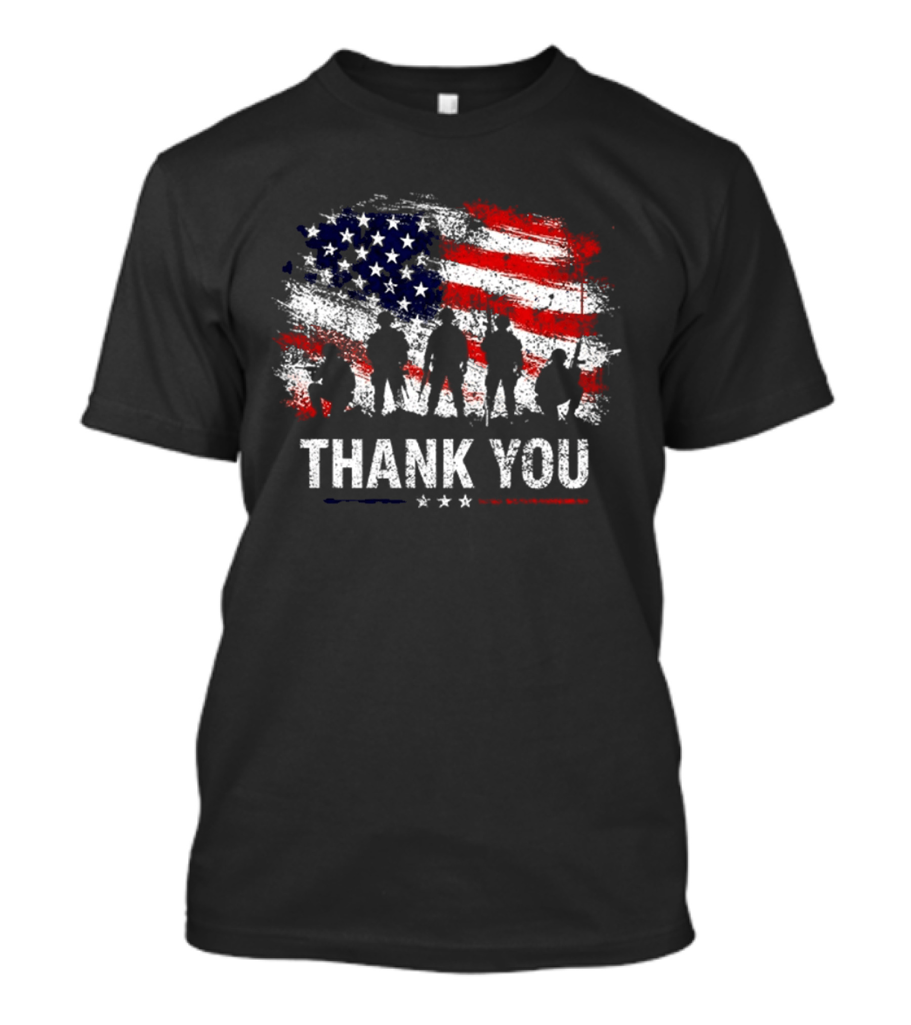 Thank You For Your Service American Flag Military T-Shirt