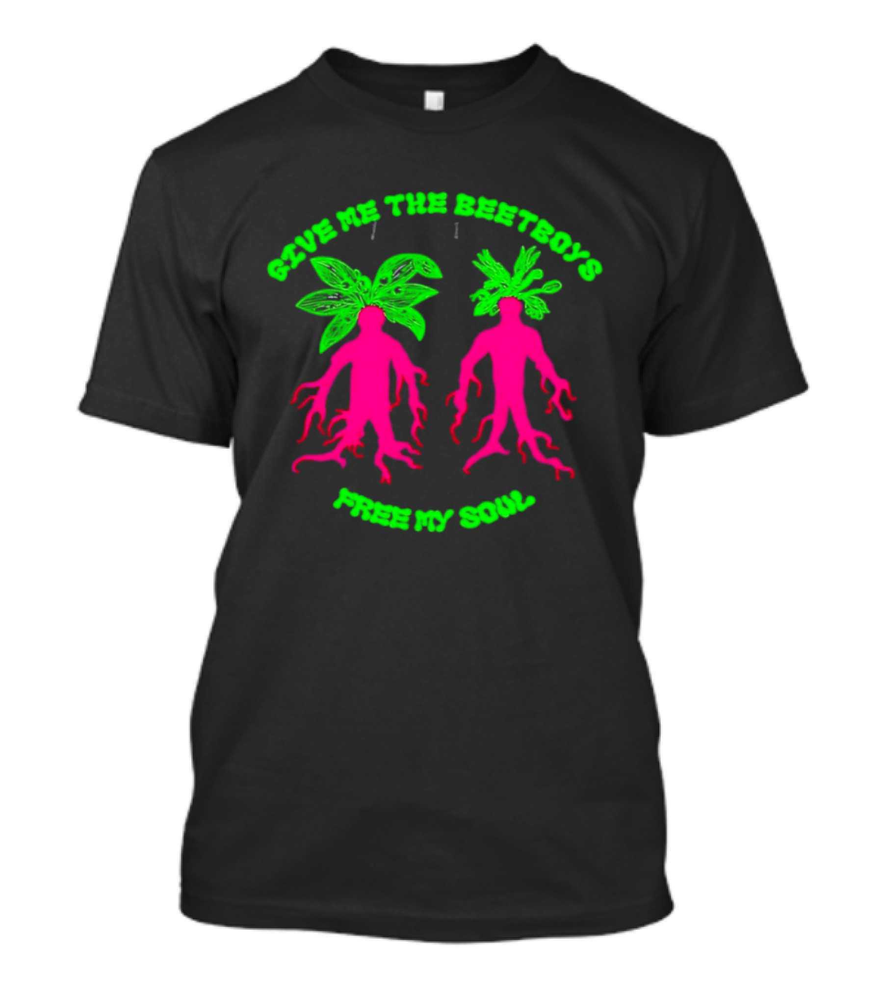 Give Me The Beetboys Free My Soul Vibrant Beetroot Figures T-Shirt