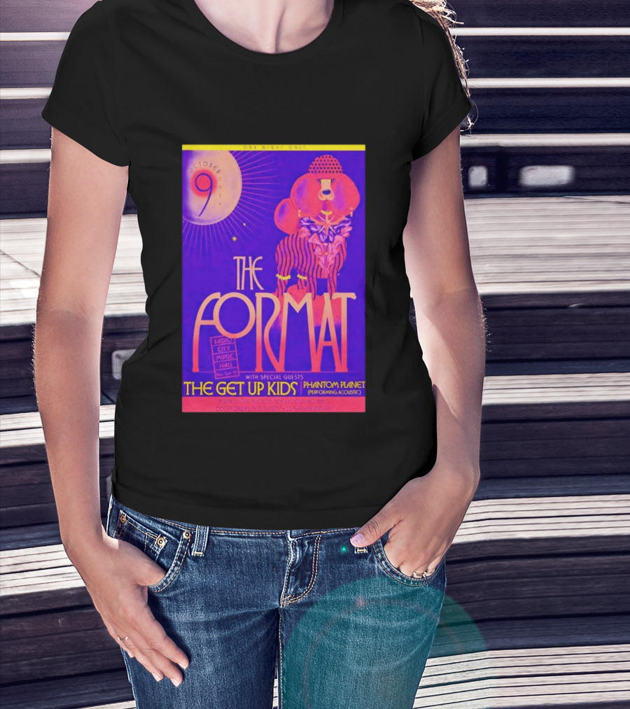 The Format October 9 2026 Radio City Music Hall The Get Up Kids Phantom Planet T-Shirt