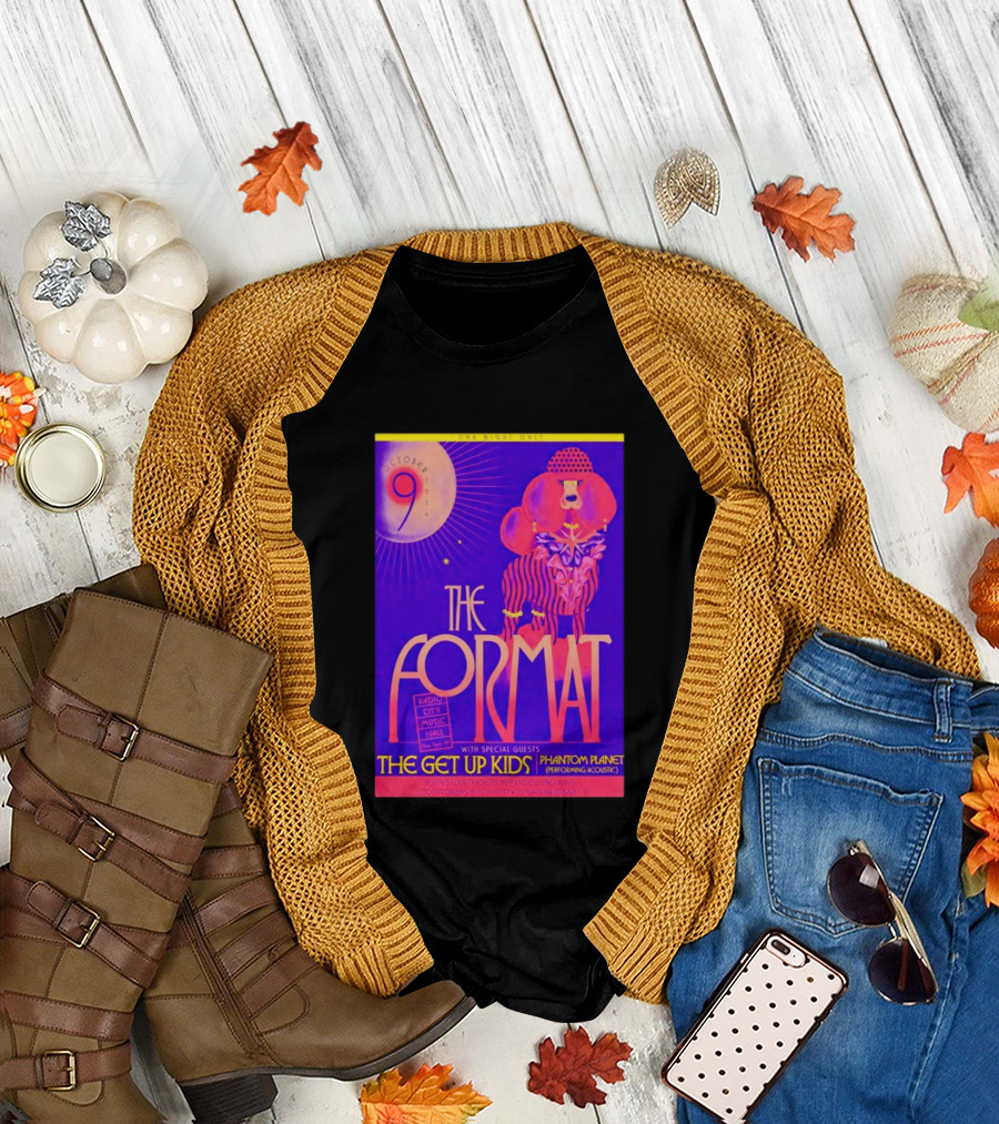 The Format October 9 2026 Radio City Music Hall The Get Up Kids Phantom Planet T-Shirt