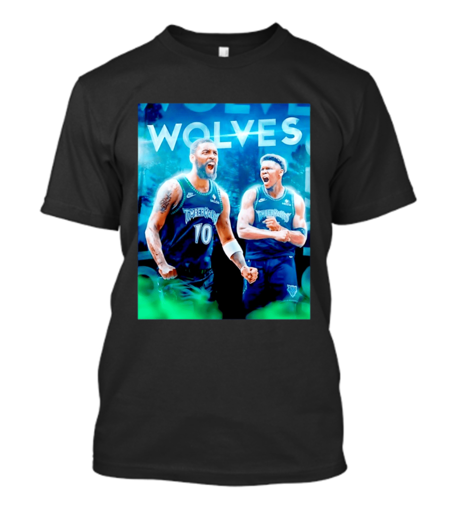 Wolves Timberwolves Kyrie Irving Anthony Edwards Basketball NBA Stars T-Shirt