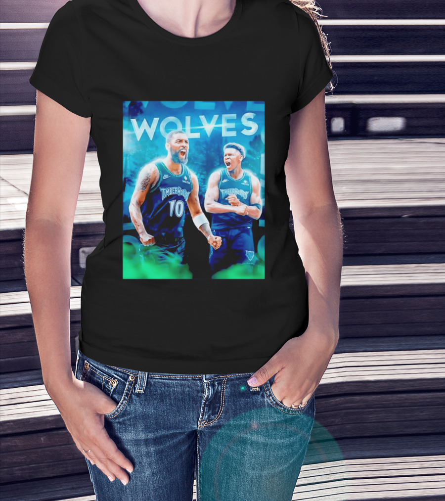 Wolves Timberwolves Kyrie Irving Anthony Edwards Basketball NBA Stars T-Shirt