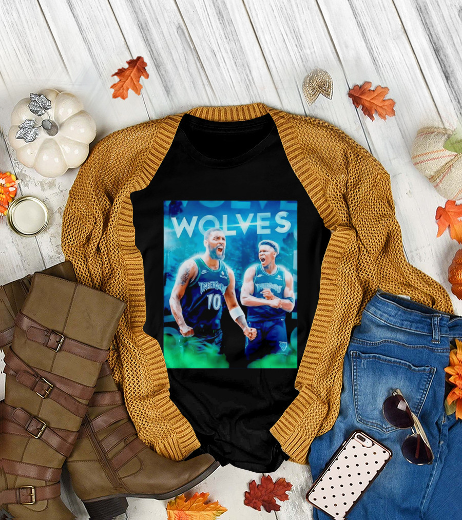 Wolves Timberwolves Kyrie Irving Anthony Edwards Basketball NBA Stars T-Shirt