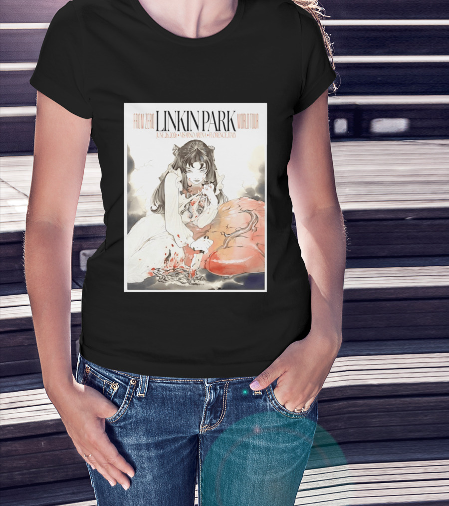 From Zero Linkin Park June 26 2026 Visarno Arena Florence World Tour T-Shirt