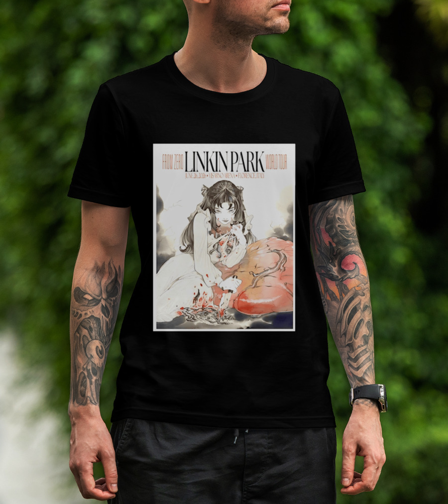 From Zero Linkin Park June 26 2026 Visarno Arena Florence World Tour T-Shirt