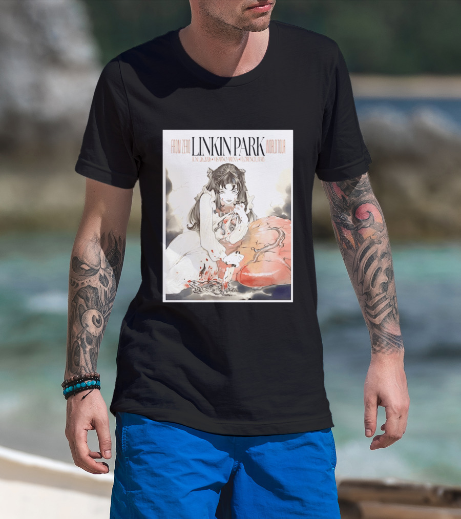 From Zero Linkin Park June 26 2026 Visarno Arena Florence World Tour T-Shirt