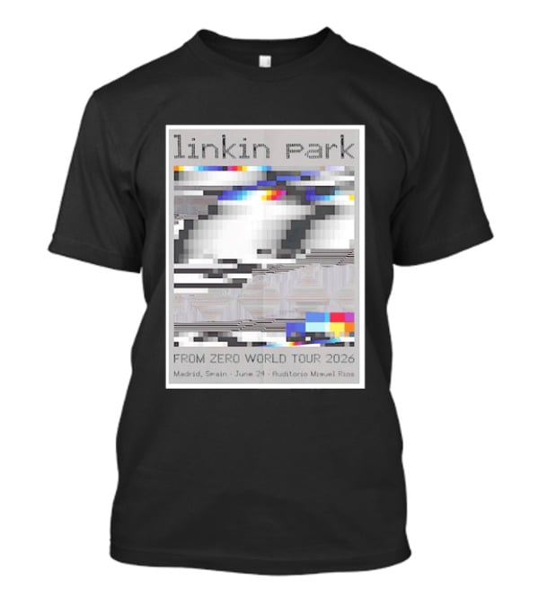 Linkin Park From Zero World Tour 2026 Madrid Spain June 24 Auditorio Miguel Rios T-Shirt