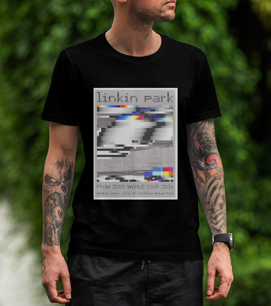 Linkin Park From Zero World Tour 2026 Madrid Spain June 24 Auditorio Miguel Rios T-Shirt