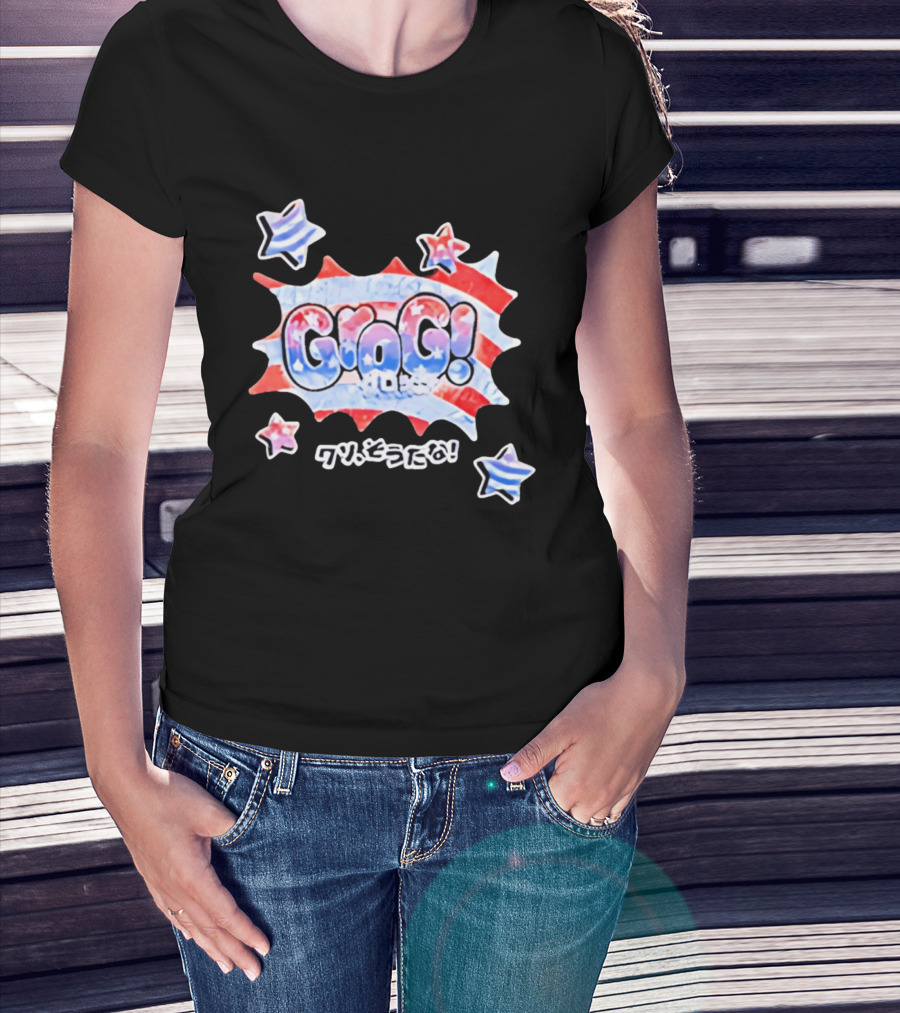 Live Free Grog Hard Grog 2026 Grog Tour Stars And Stripes Comic Burst T-Shirt