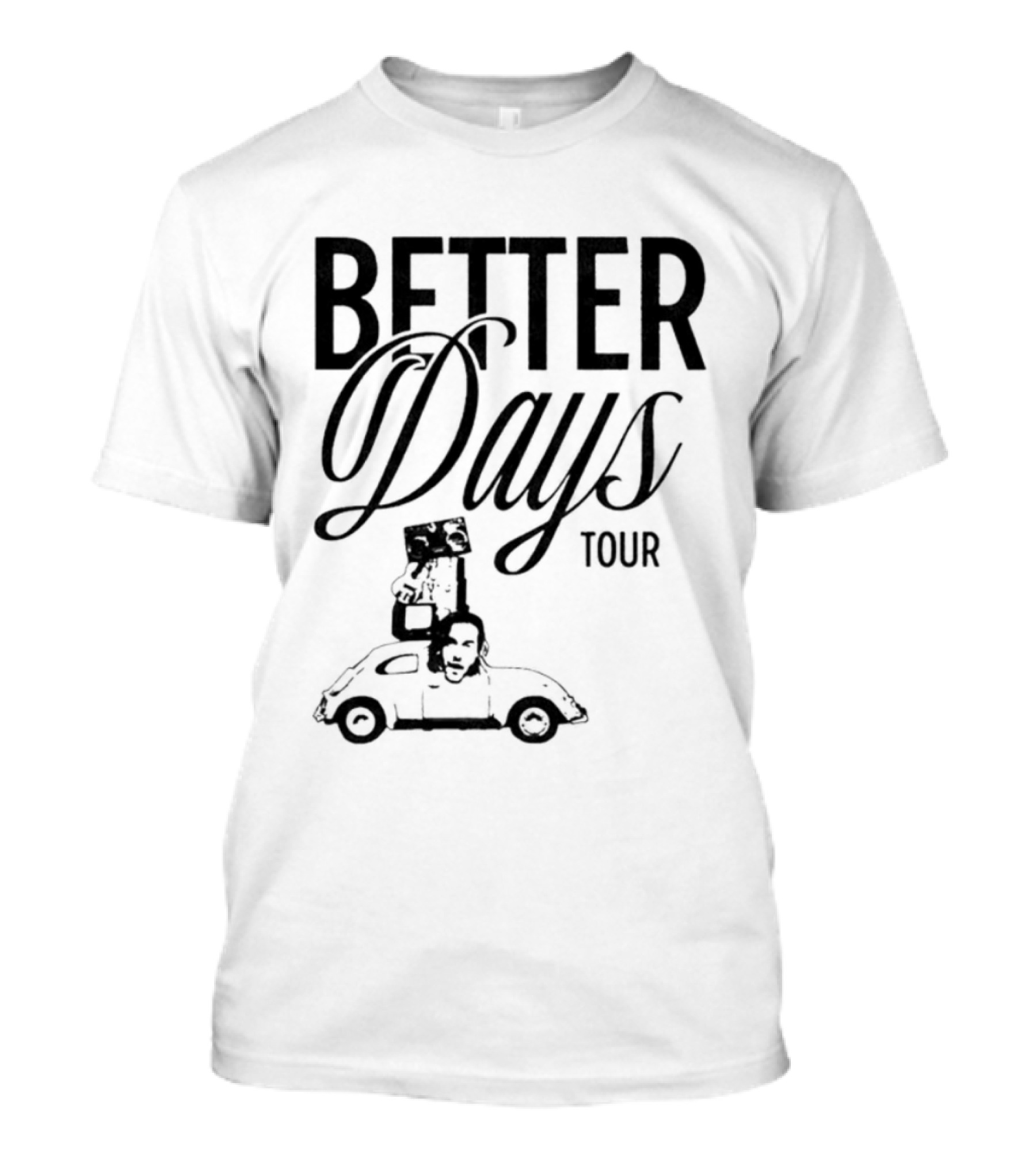 Better Days Tour Vintage Car Graphic Benjamin Ingrosso T-Shirt