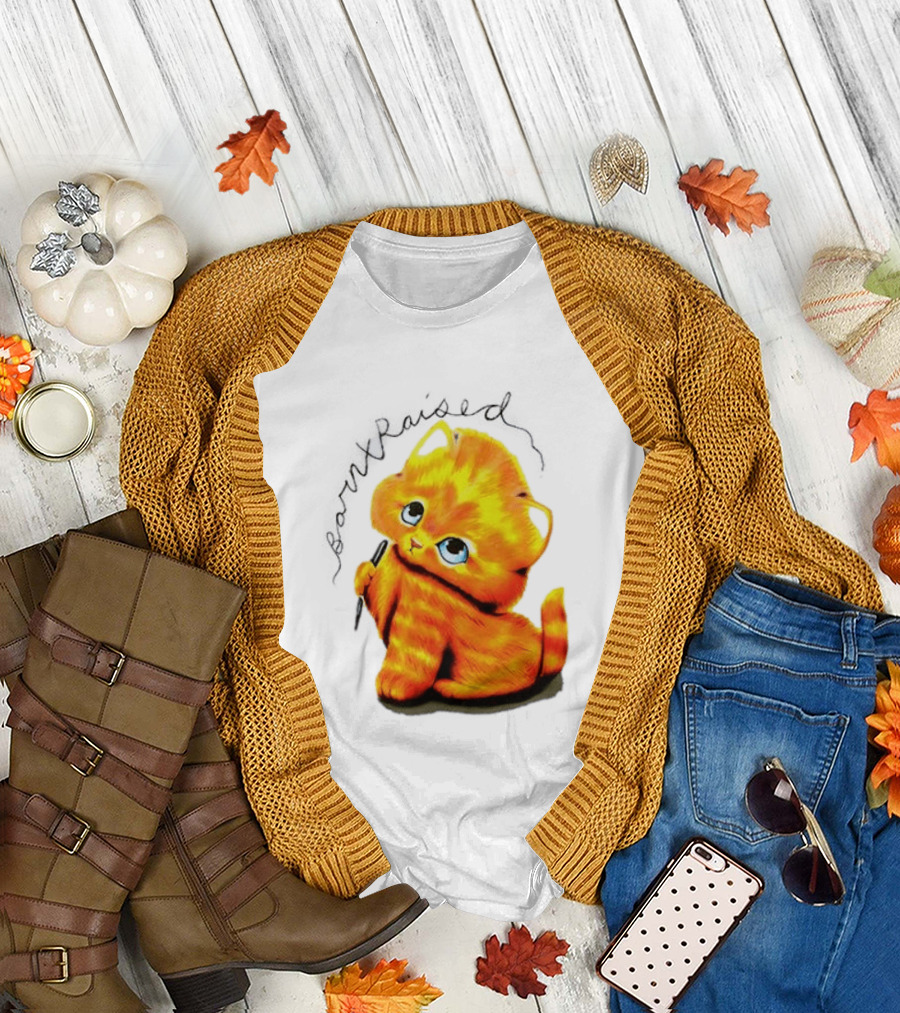 Born x Raised Mischief Orange Cat T-Shirt
