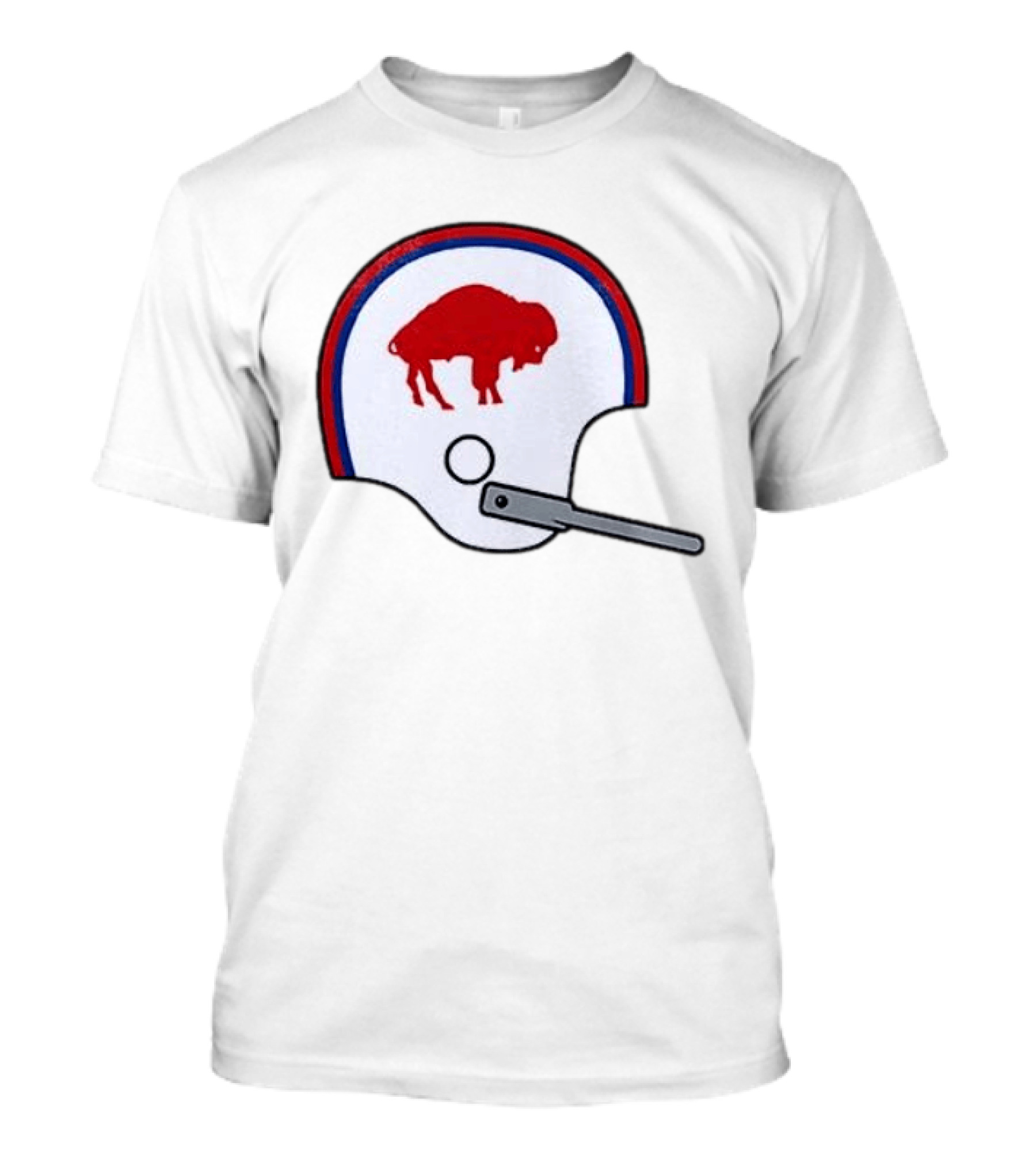 Buffalo Bills Football Team Red And Blue Helmet T-Shirt