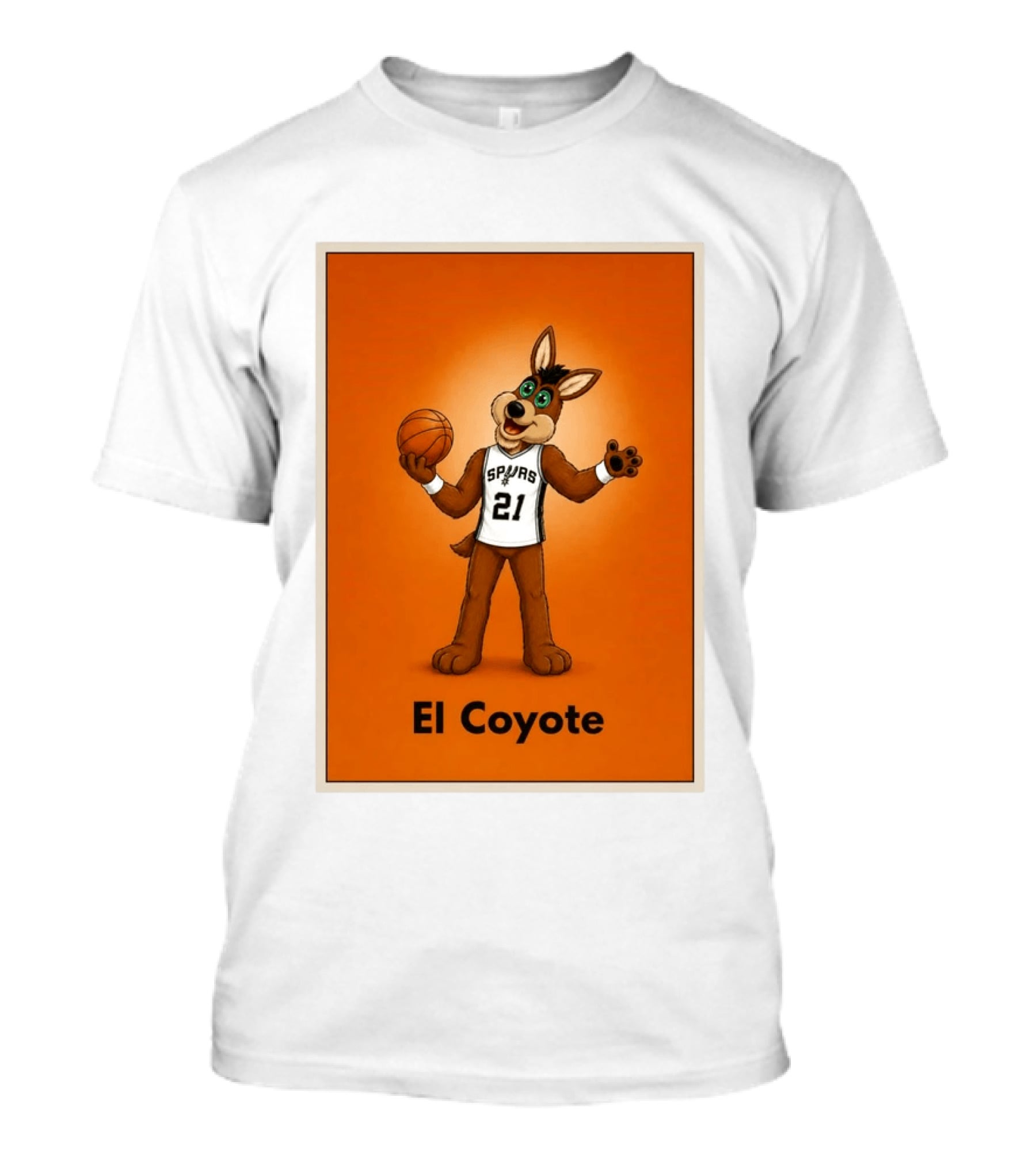 El Coyote Spurs 21 Basketball NBA San Antonio T-Shirt