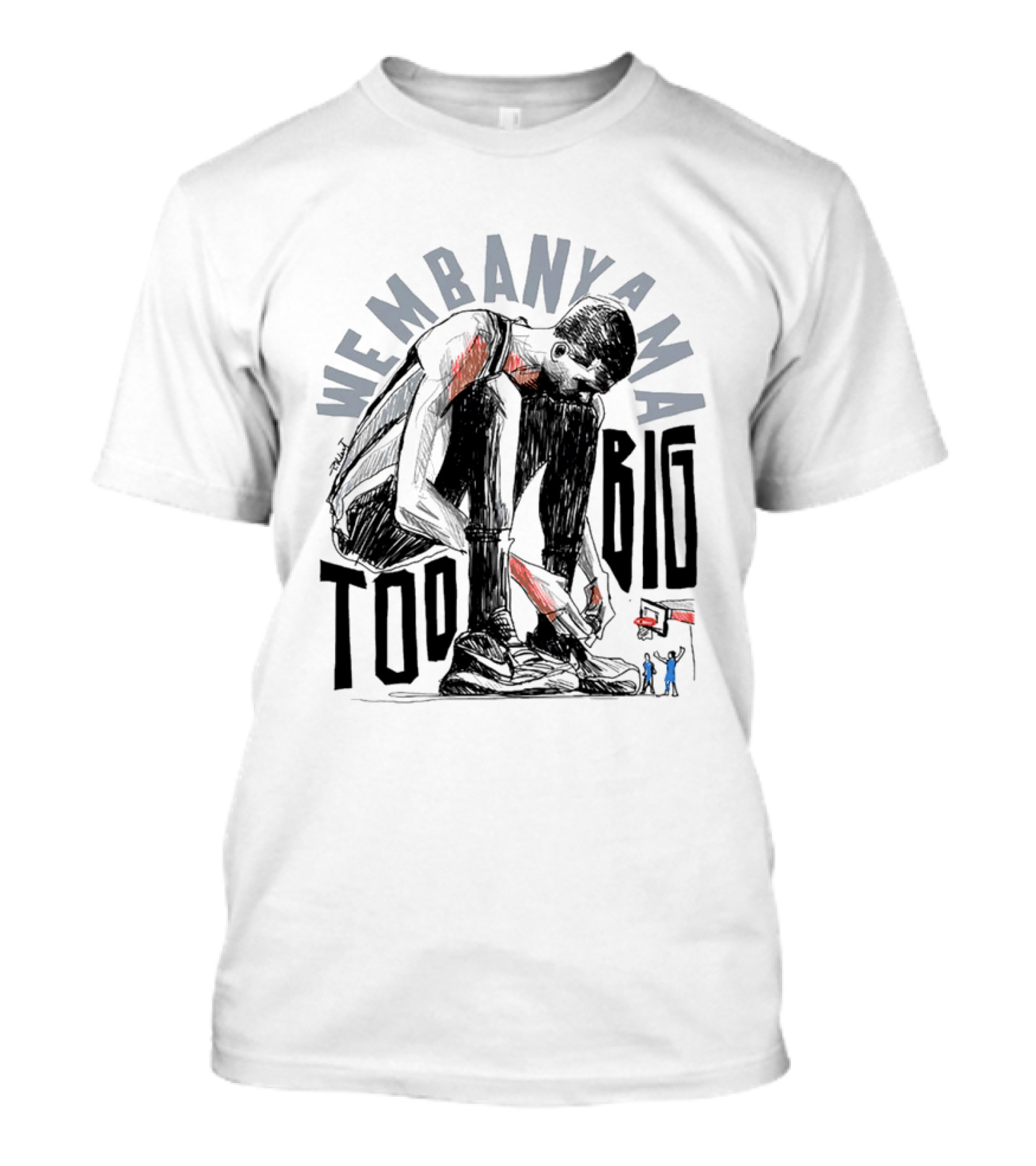 Wembanyama San Antonio Spurs Too Big T-Shirt