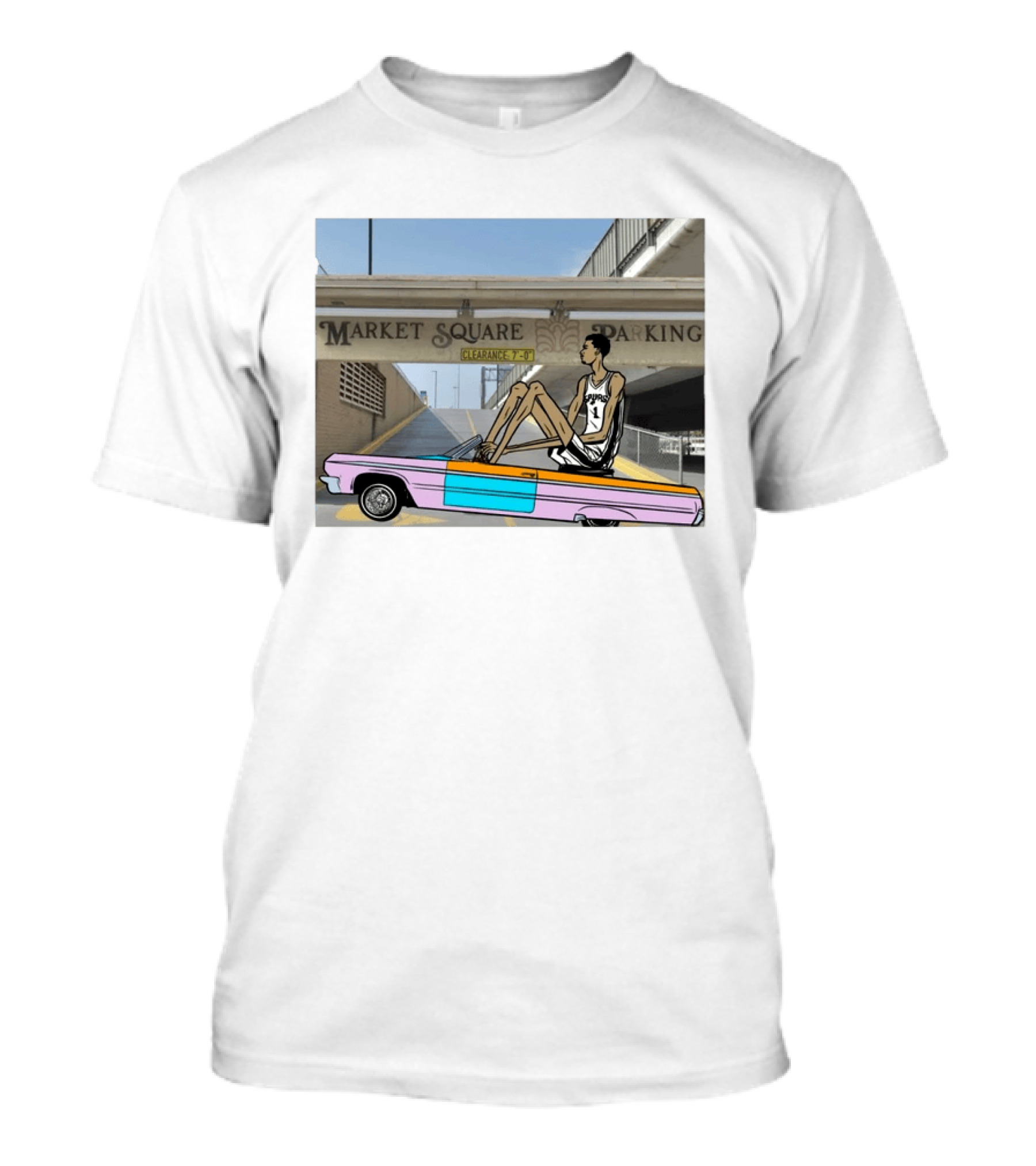 Victor Wembanyama Cruisin' Market Square Spurs 1 T-Shirt
