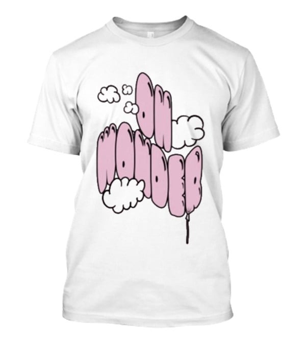 Oh Wonder Pink Balloon Text With Clouds T-Shirt