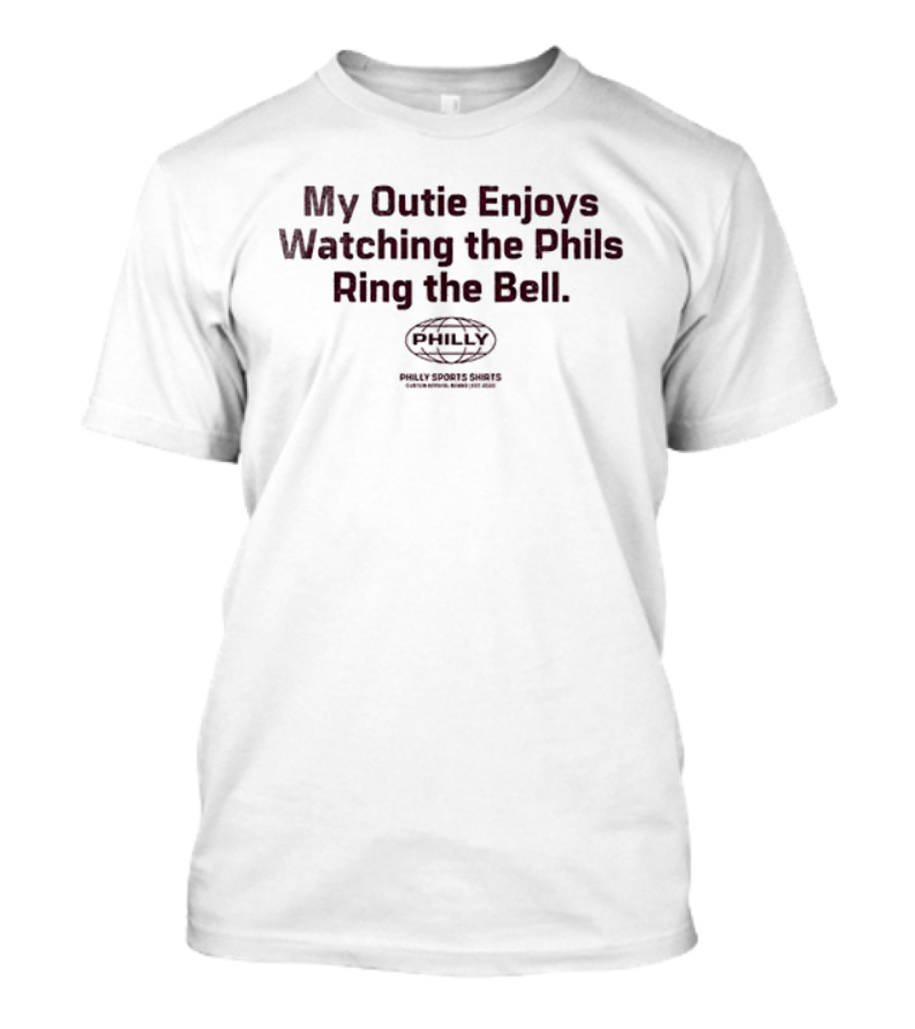 Philadelphia Phillies My Outie Enjoys Ing The Phils Ring The Bell Philly The Fightins T-Shirt
