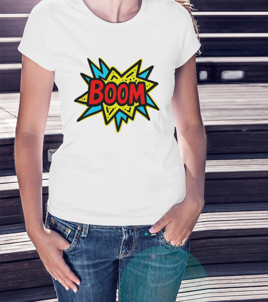 Mackenzie Shirilla Dad Boom Comic Style Burst T-Shirt