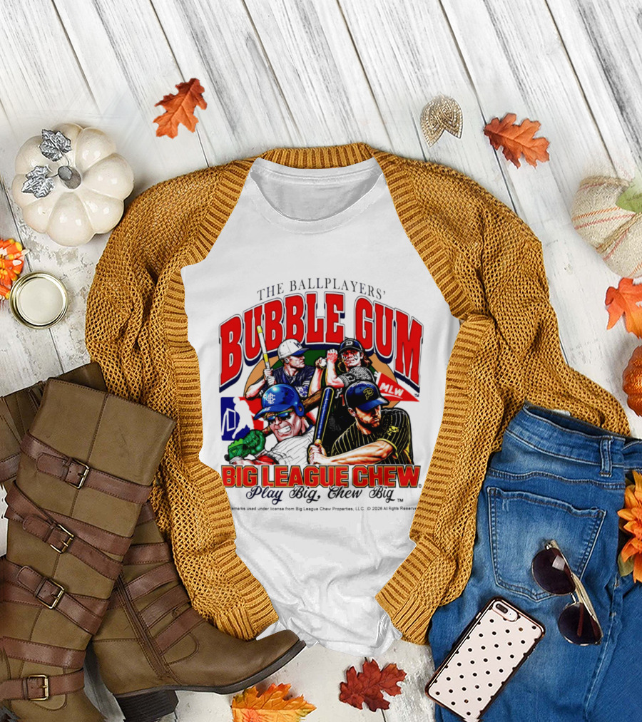 The Ballplayers' Bubble Gum Big League Chew Play Big Chew Big T-Shirt