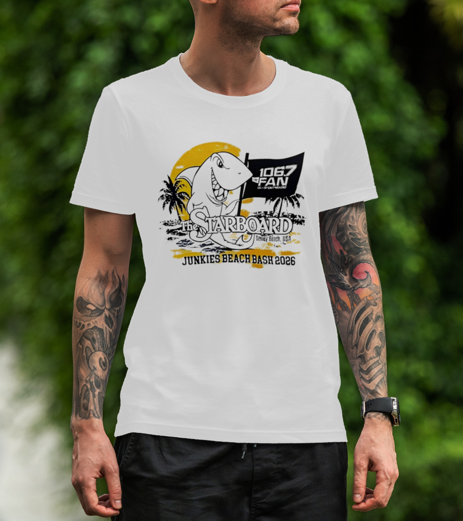 The Starboard 106.7 Junkies Beach Bash Dewey Beach USA 2026 T-Shirt