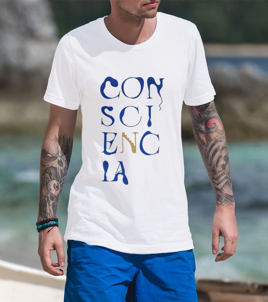 Tomorrowland Consciencia Stairs Dripping Font T-Shirt
