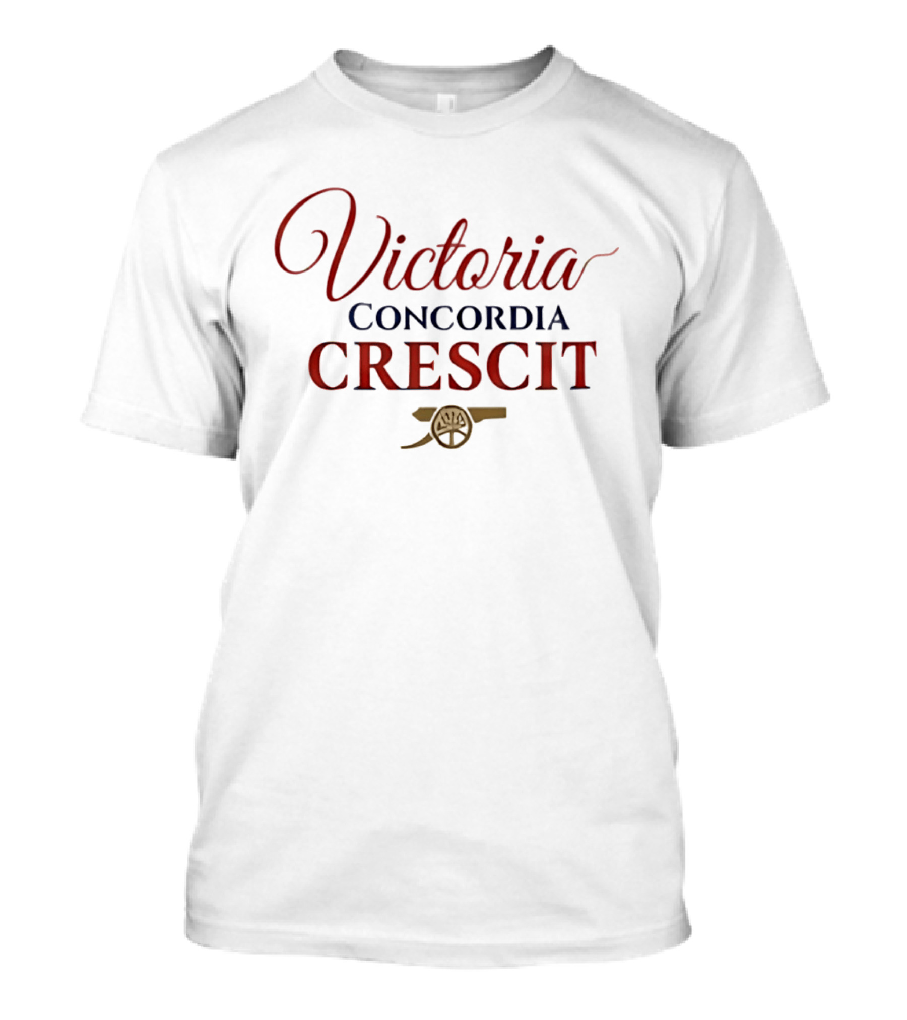 Victoria Concordia Crescit Arsenal FC Triumph Motto T-Shirt