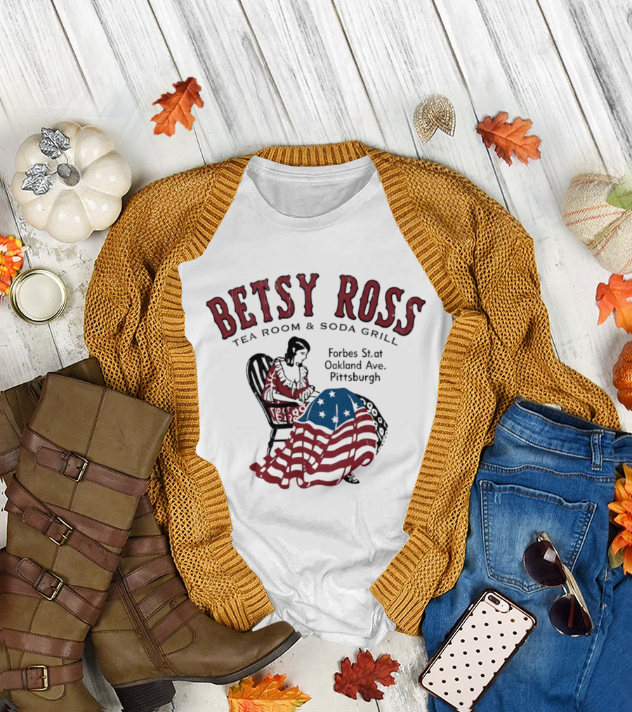 Betsy Ross Tea Room Soda Grill Forbes St Oakland Ave Pittsburgh T-Shirt