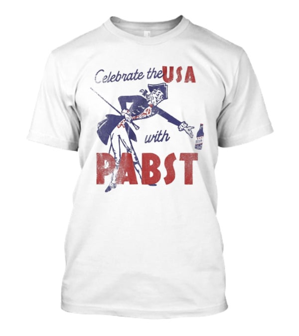 Celebrate The USA With Pabst Patriotic Beer T-Shirt