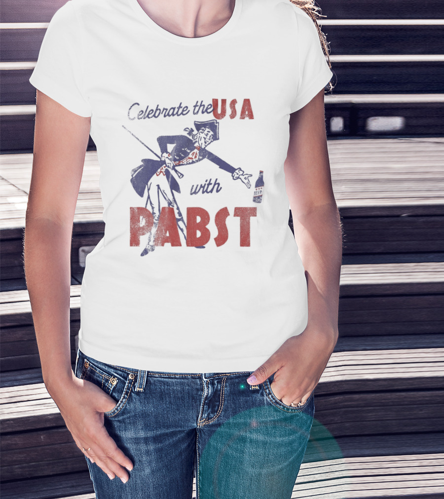 Celebrate The USA With Pabst Patriotic Beer T-Shirt