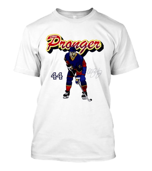 Chris Pronger 44 Edmonton Oilers Hockey Player T-Shirt