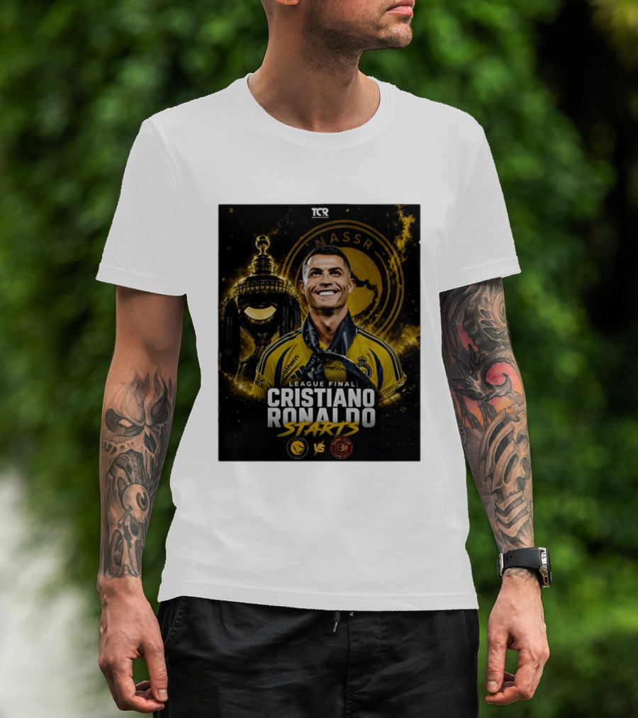 League Final Cristiano Ronaldo Starts Al Nassr Vs Damac Club T-Shirt