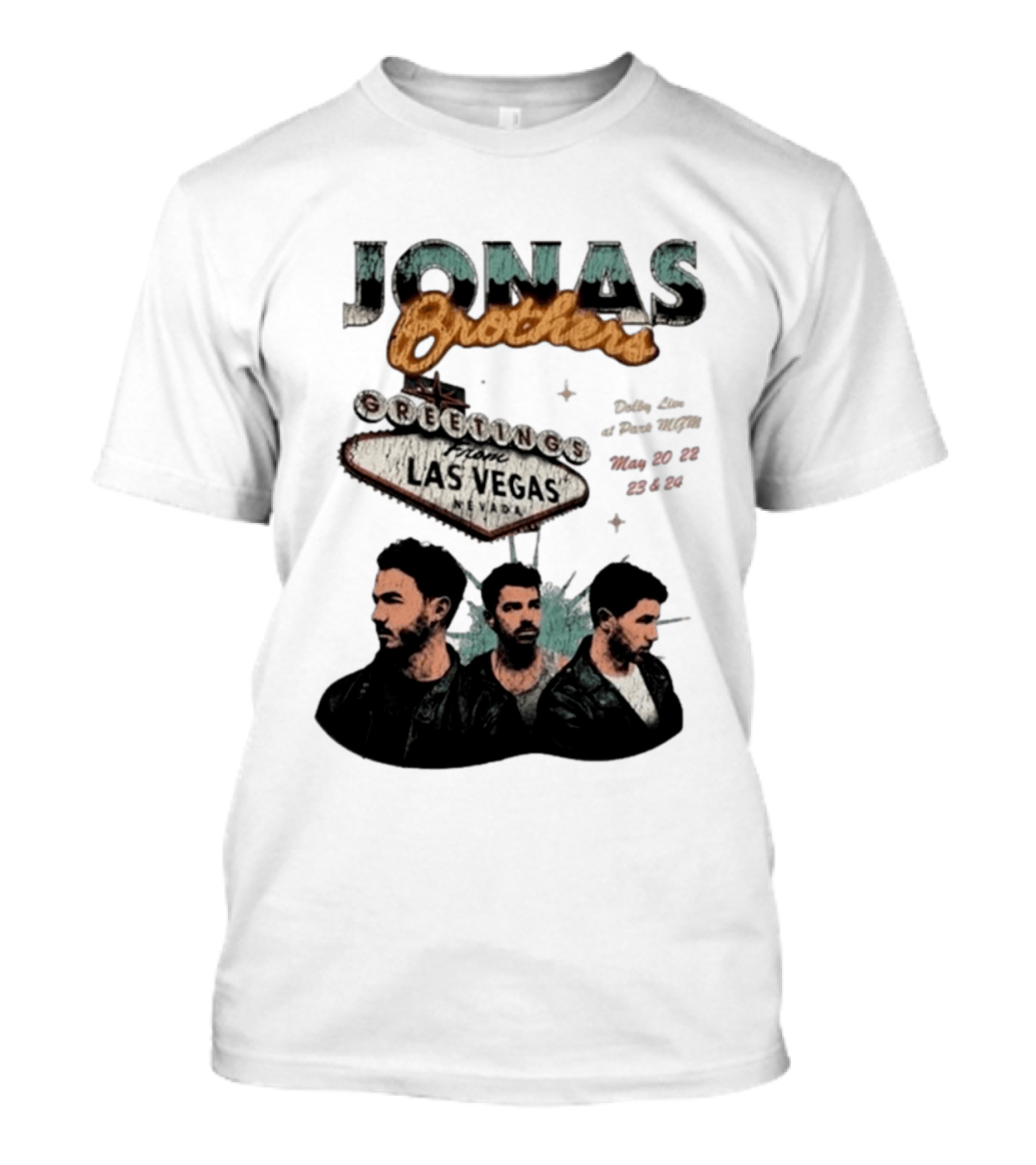 Jonas Brothers Greetings From Las Vegas Nevada May 17 18 2026 Event T-Shirt