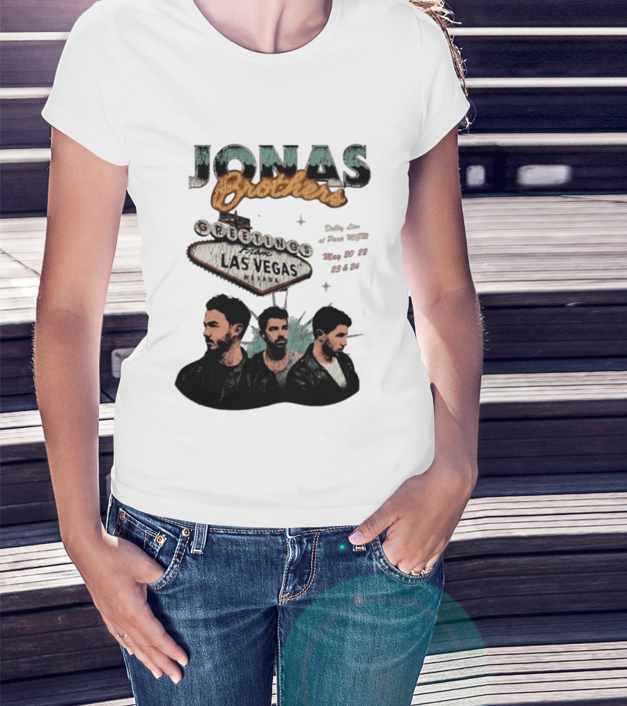Jonas Brothers Greetings From Las Vegas Nevada May 17 18 2026 Event T-Shirt