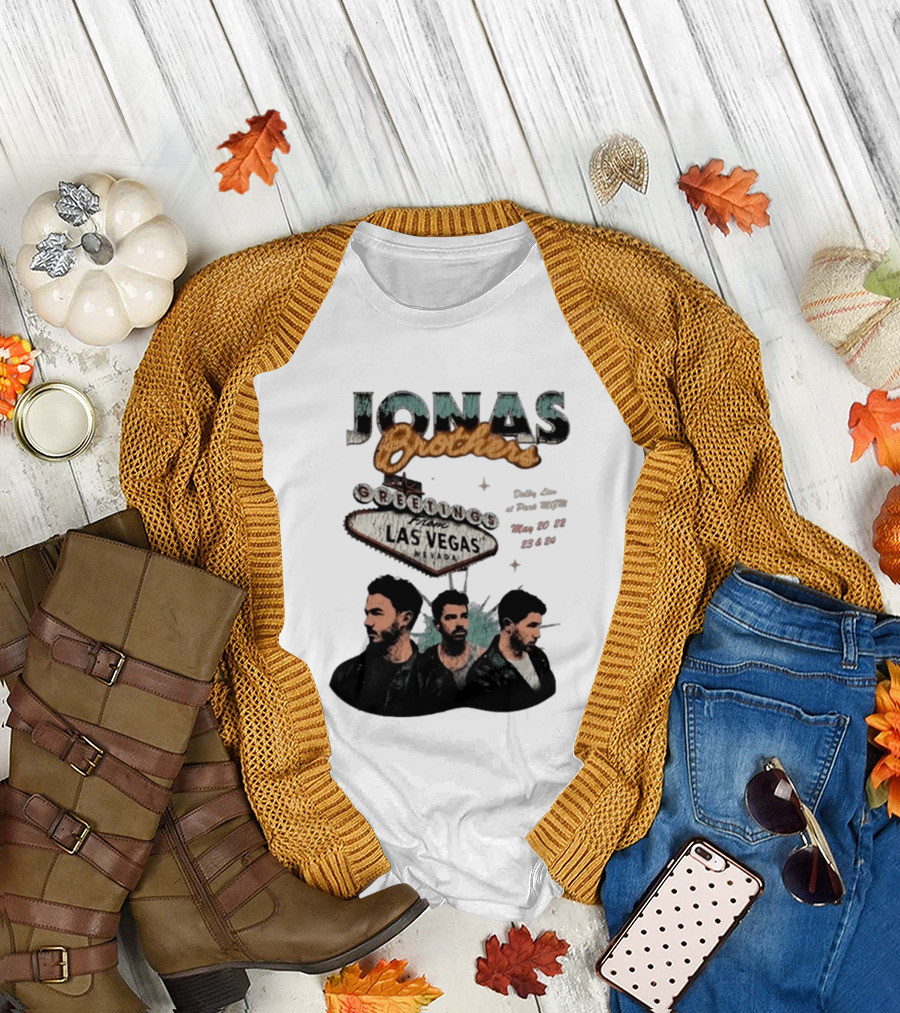 Jonas Brothers Greetings from Las Vegas Nevada May 17 18 2026 Event T-Shirt