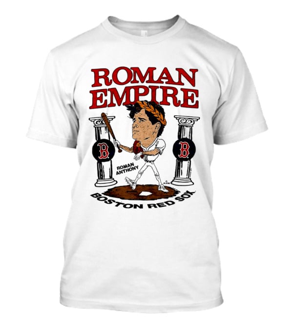 Roman Empire Boston Red Sox Roman Anthony Caricature Player T-Shirt