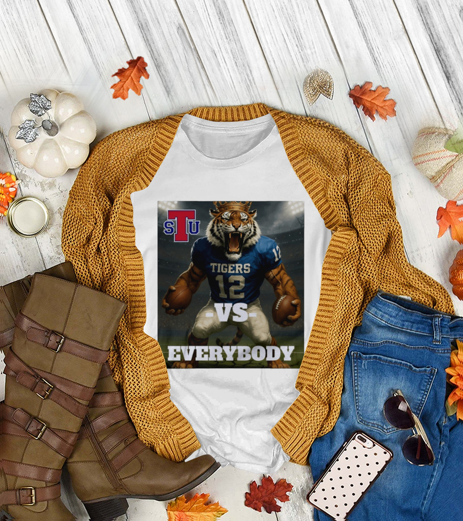 Tennessee State Tigers Football vs Everybody Fierce Mascot Sports Rivalry T-Shirt