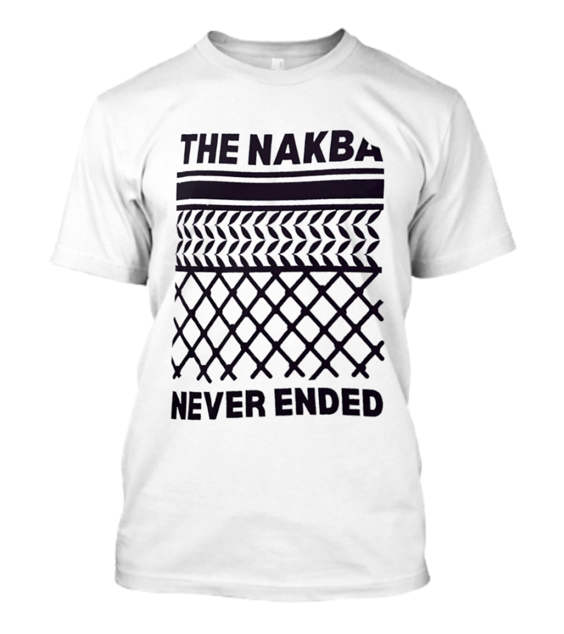 The Nakba Never Ended Keffiyeh T-Shirt