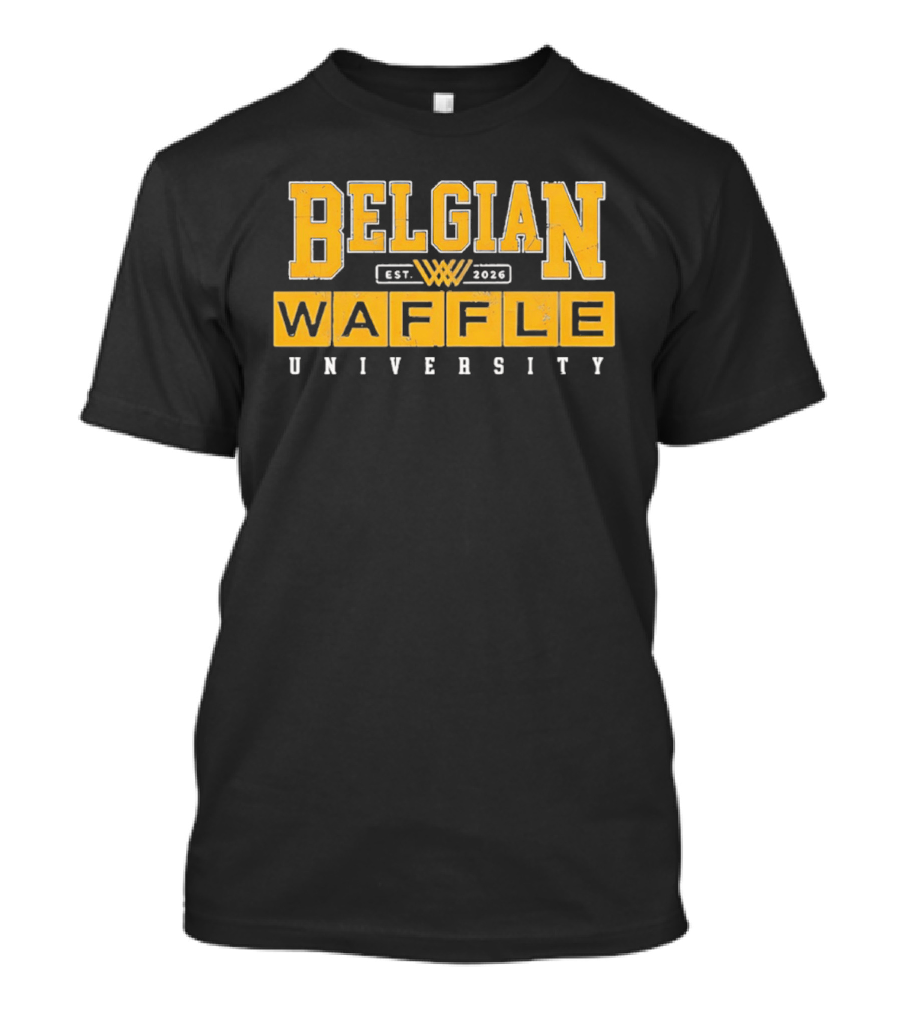 Belgian Waffle University Est 2026 Basketball OKC T-Shirt