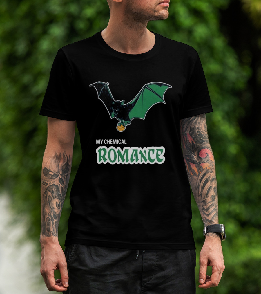My Chemical Romance Bat Green Logo Philadelphia 08 15 2025 T-Shirt