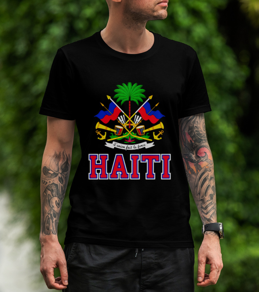 Haiti Coat Of Arms Flag Celebration Haitian Flag Day Independence T-Shirt