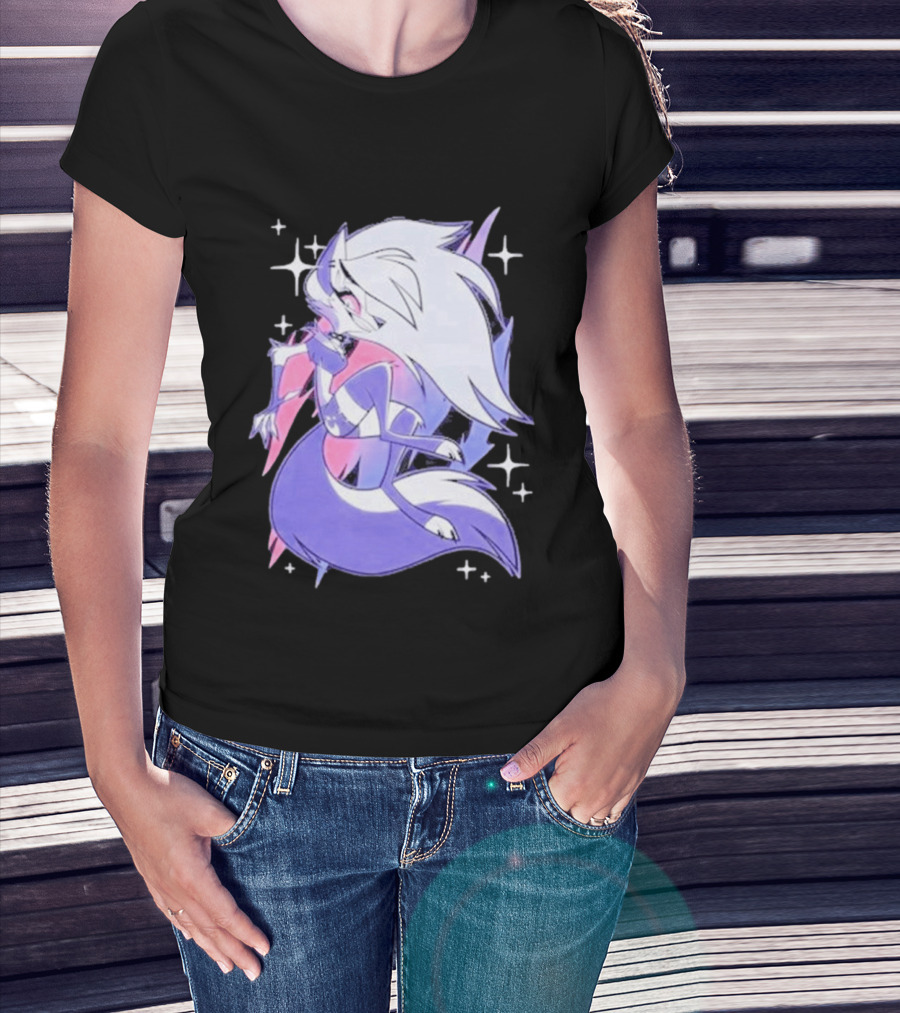 Helluva Boss Loona Bisexual Pride Character Sparkling Aesthetic T-Shirt
