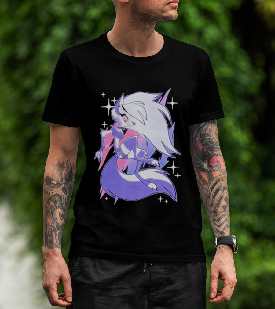 Helluva Boss Loona Bisexual Pride Character Sparkling Aesthetic T-Shirt