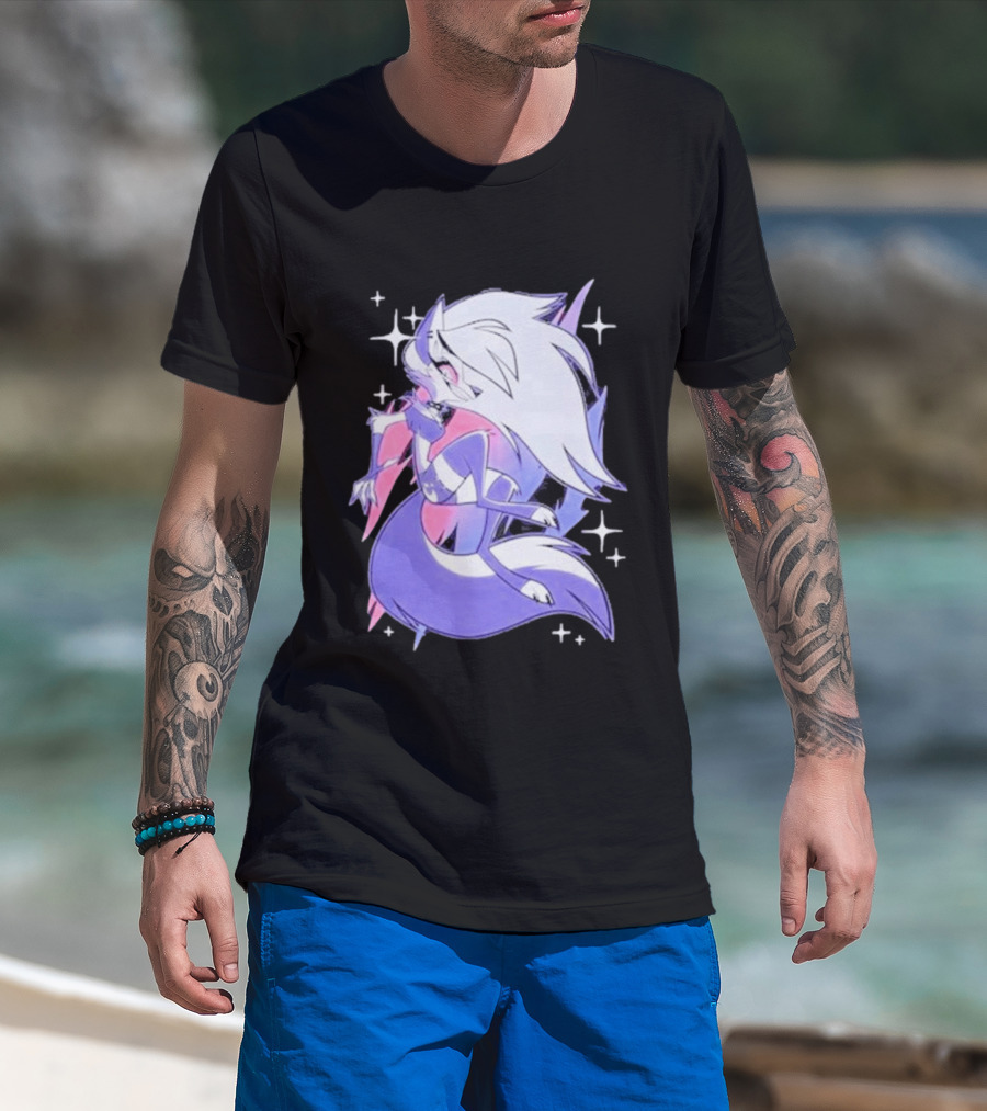 Helluva Boss Loona Bisexual Pride Character Sparkling Aesthetic T-Shirt