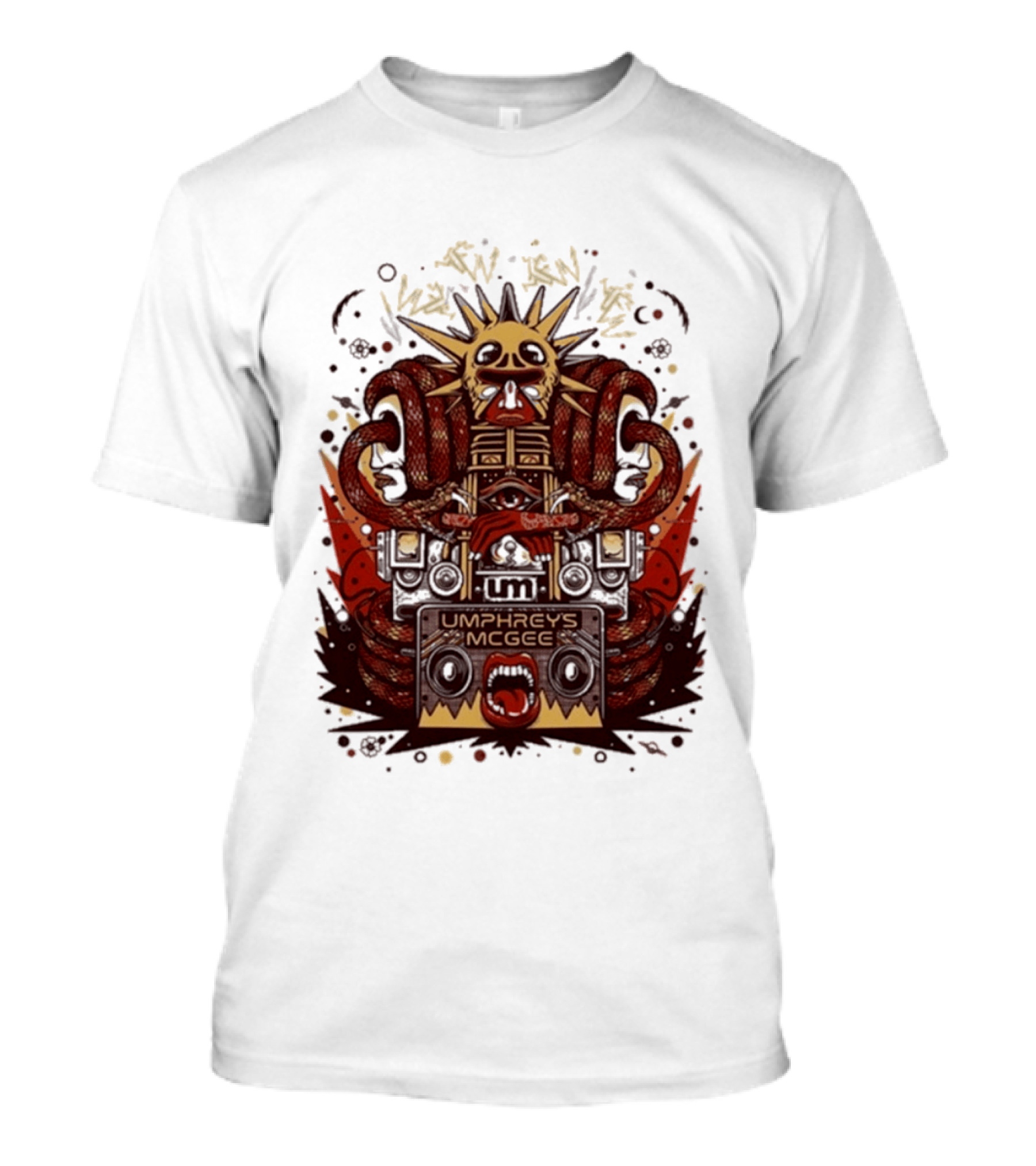 Umphrey's Mcgee Summer Tour 2026 Skeleton And Sunburst T-Shirt
