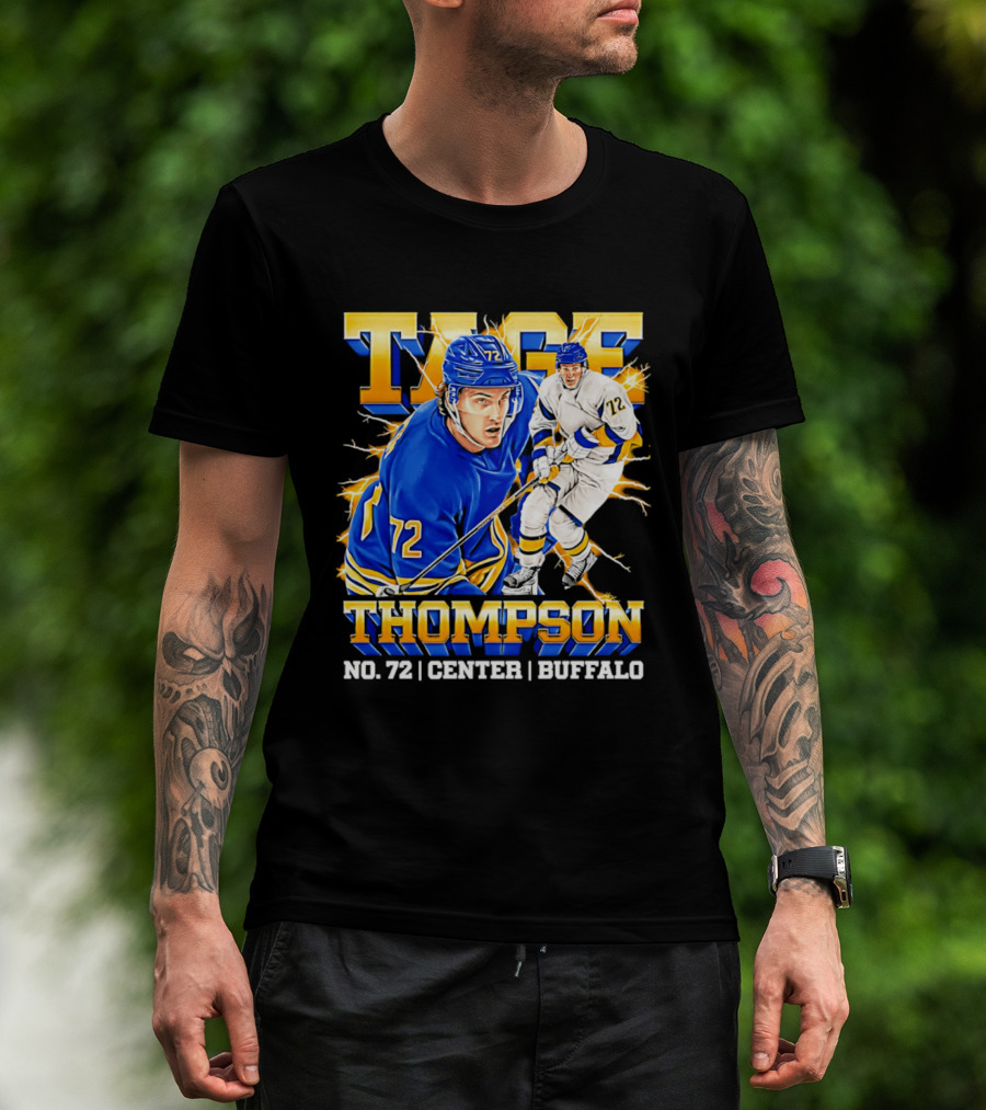Tage Thompson No. 72 Buffalo Center T-Shirt