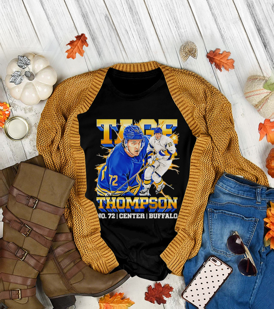Tage Thompson No. 72 Buffalo Center T-Shirt