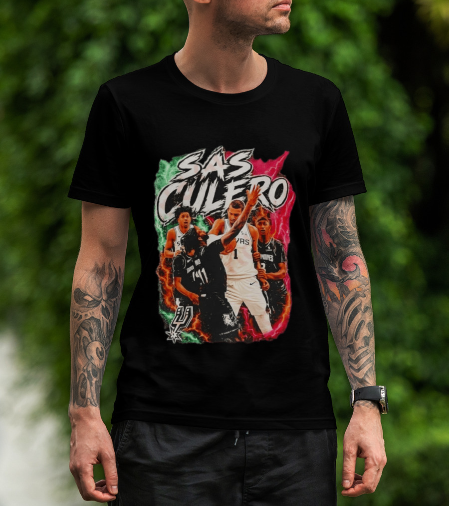 San Antonio Spurs SAS Culero Victor Wembanyama Basketball Players T-Shirt