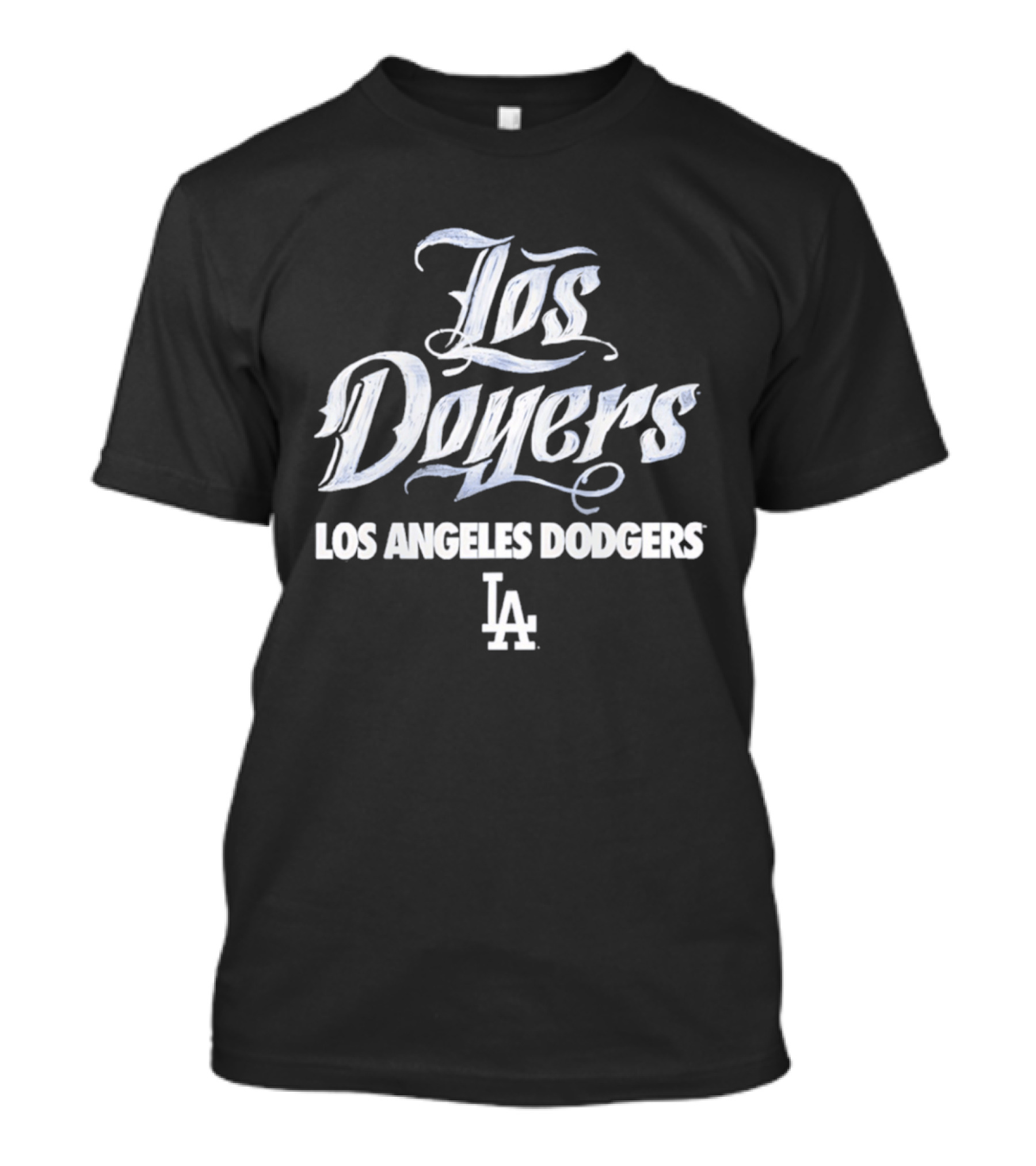 Los Angeles Dodgers Los Doyers LA Handwriting T-Shirt